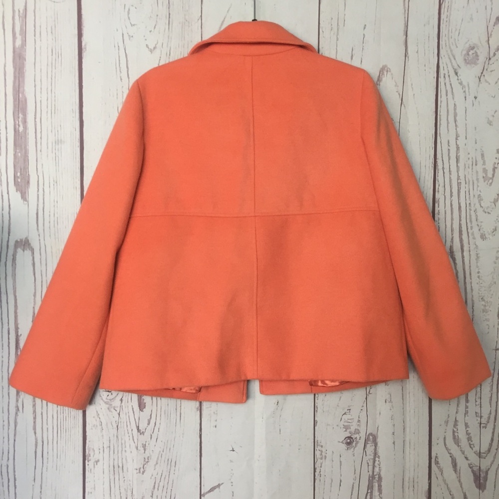 Chico's Solid Orange Open Front Jacket - image 4